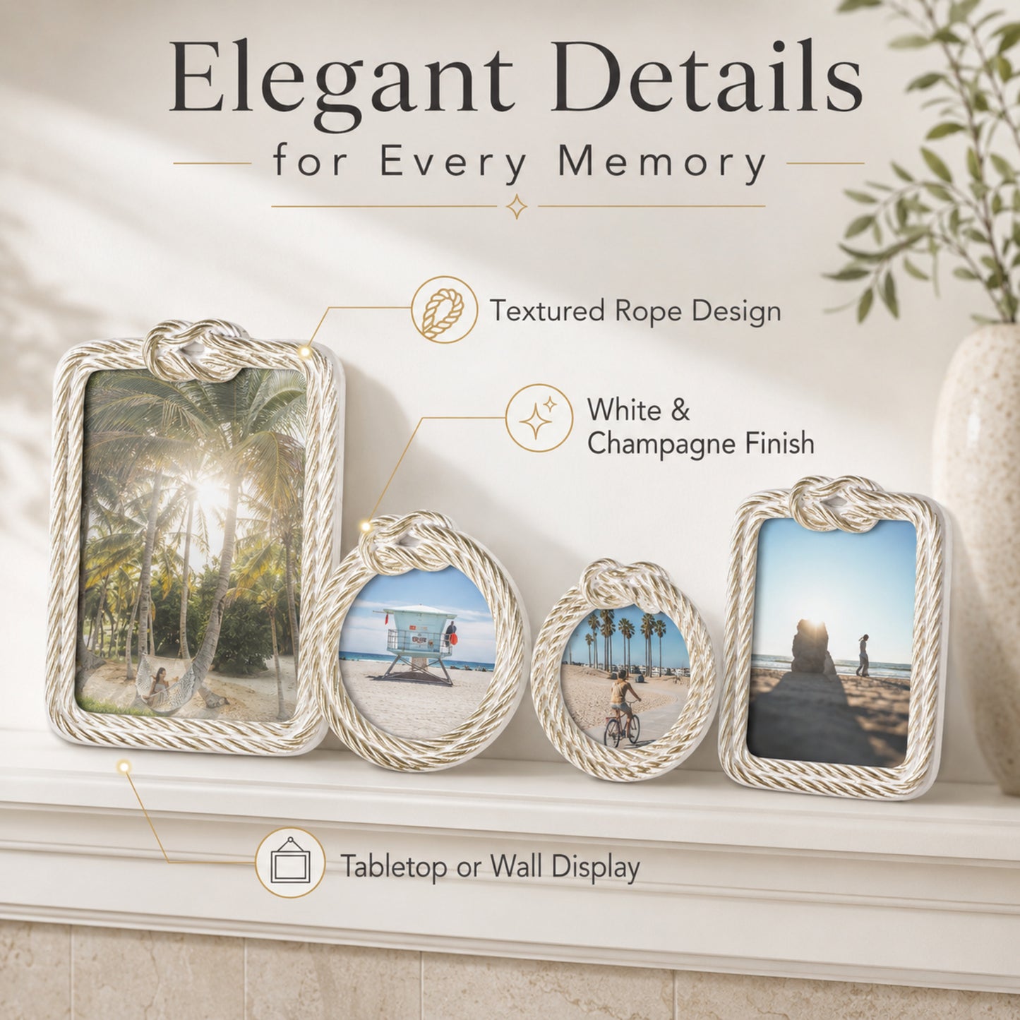 Anchors Away 4 Piece Frame Set