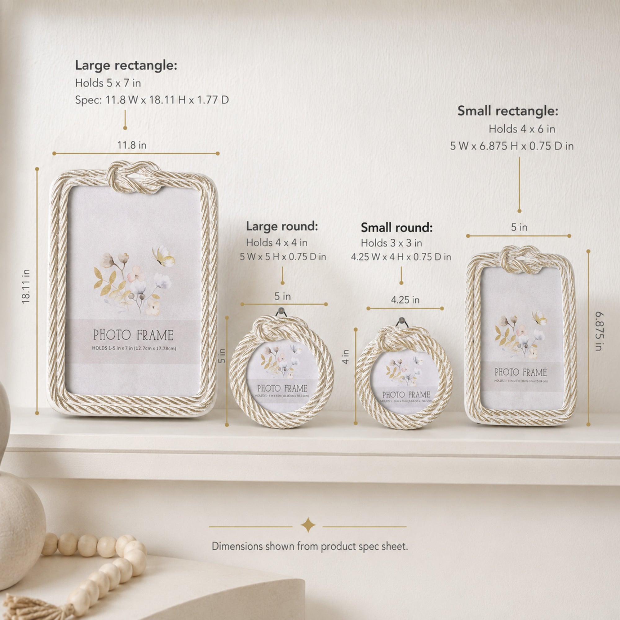 Anchors Away 4 Piece Frame Set
