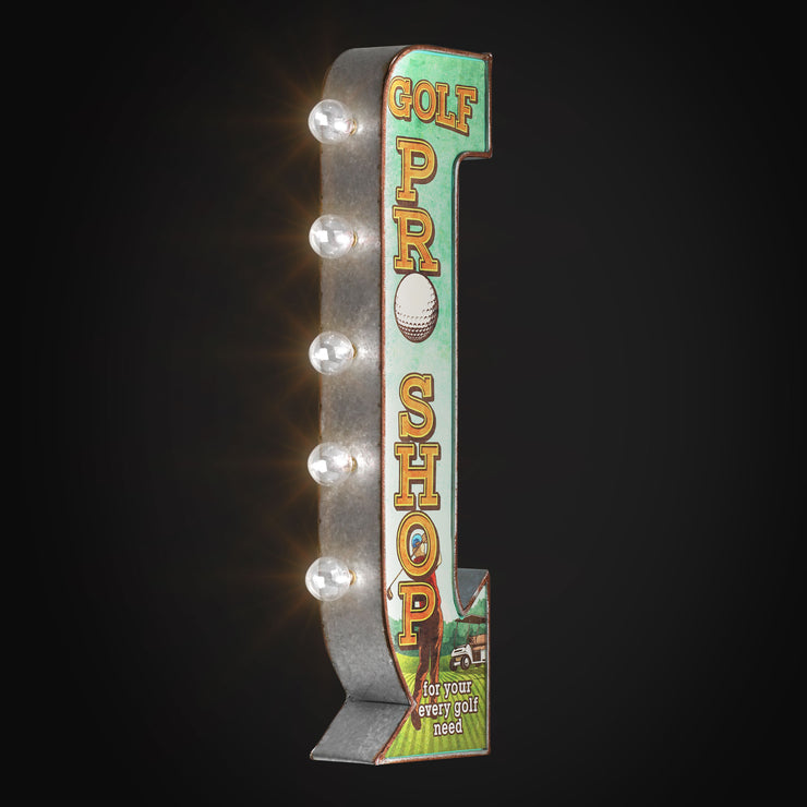 Metal LED Golf Pro Shop Marquee Sign