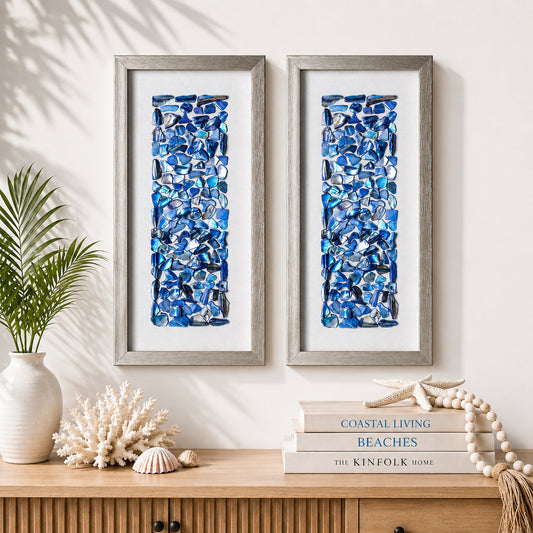 Ocean Blues Framed Wall Decor Set