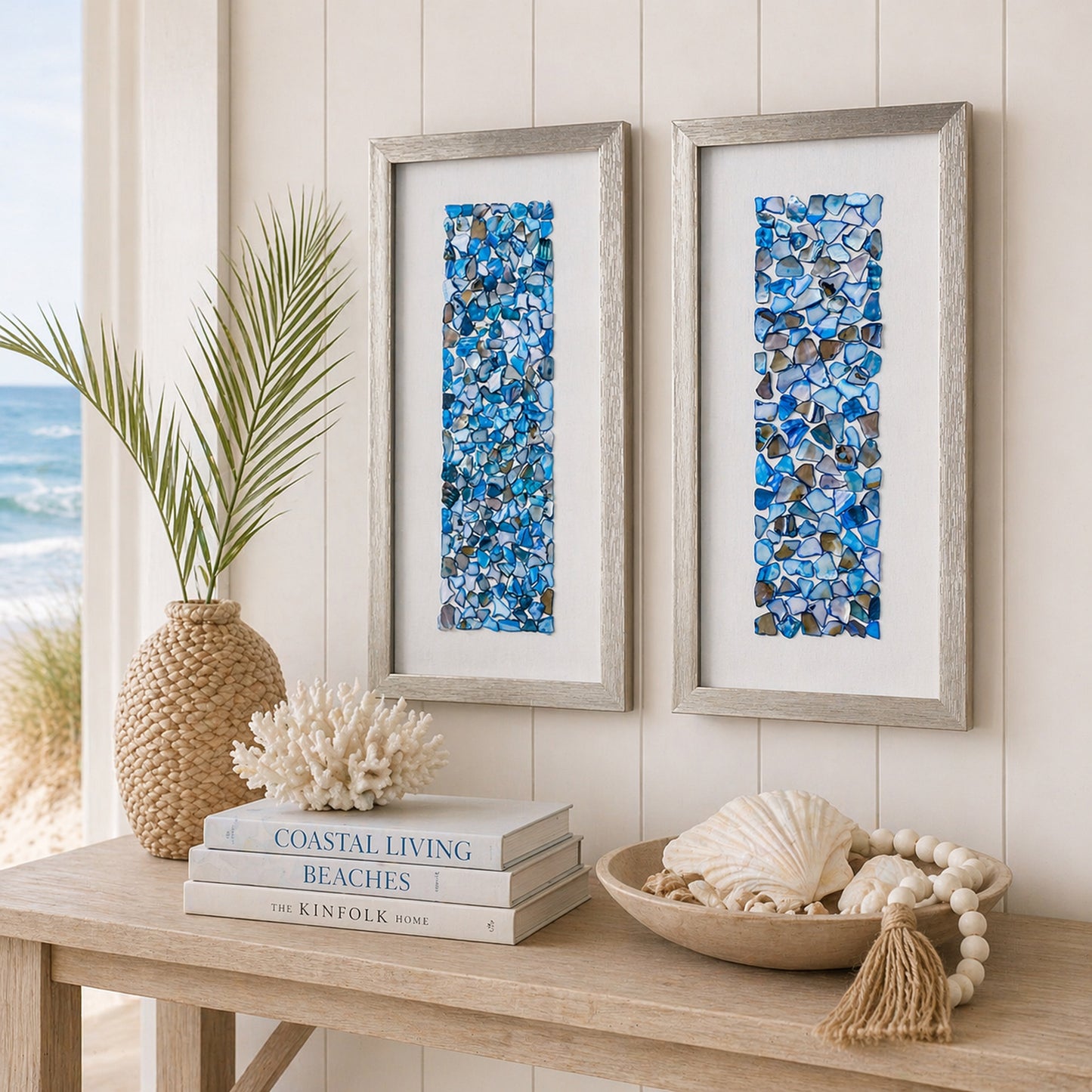 Ocean Blues Framed Wall Decor Set