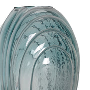 Sea Scallops Azure Glass Vase Set