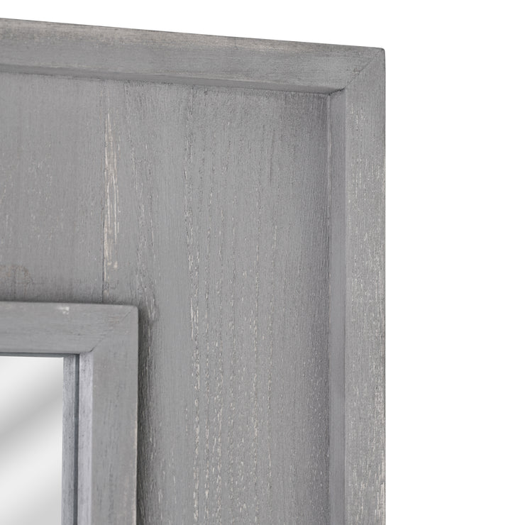 Sea Spray Grey Wash Framed Mirror