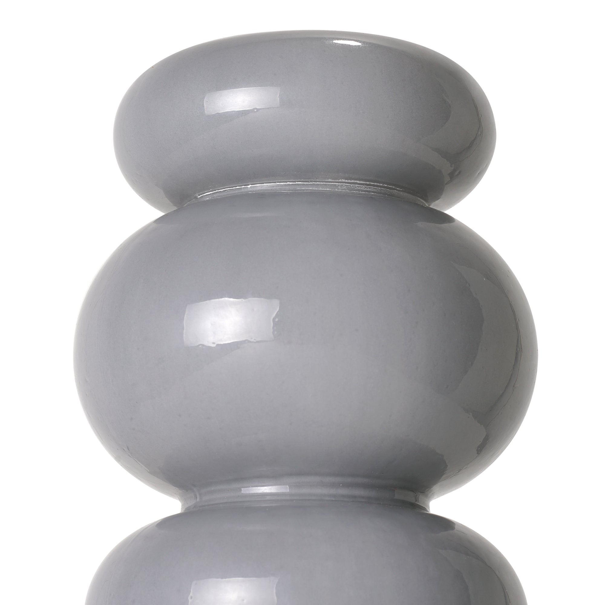 Cool Grey Cairns Glass Vase Set