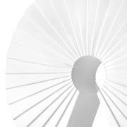 Cascading Curls 2-Piece Resin Table Top Set in White