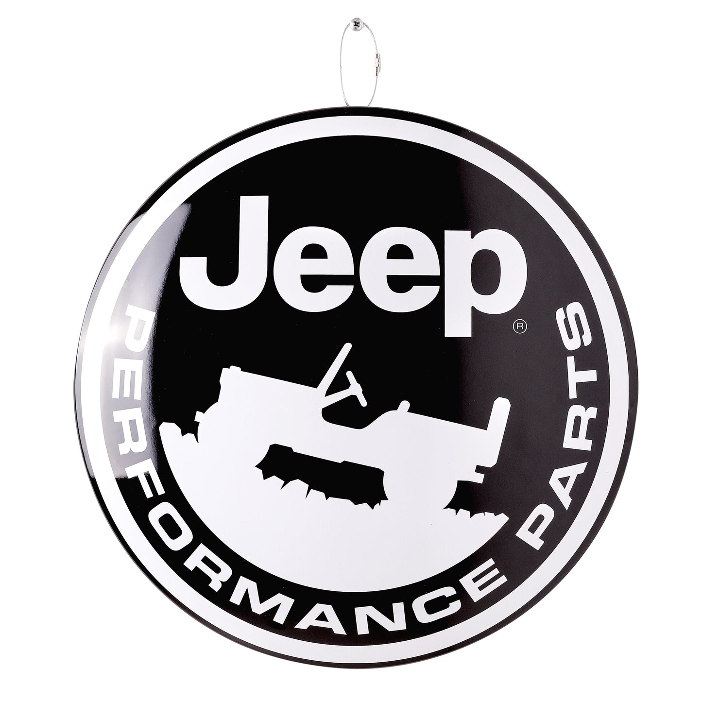 Jeep Perfomance Parts Round Dome Metal Sign - 15"