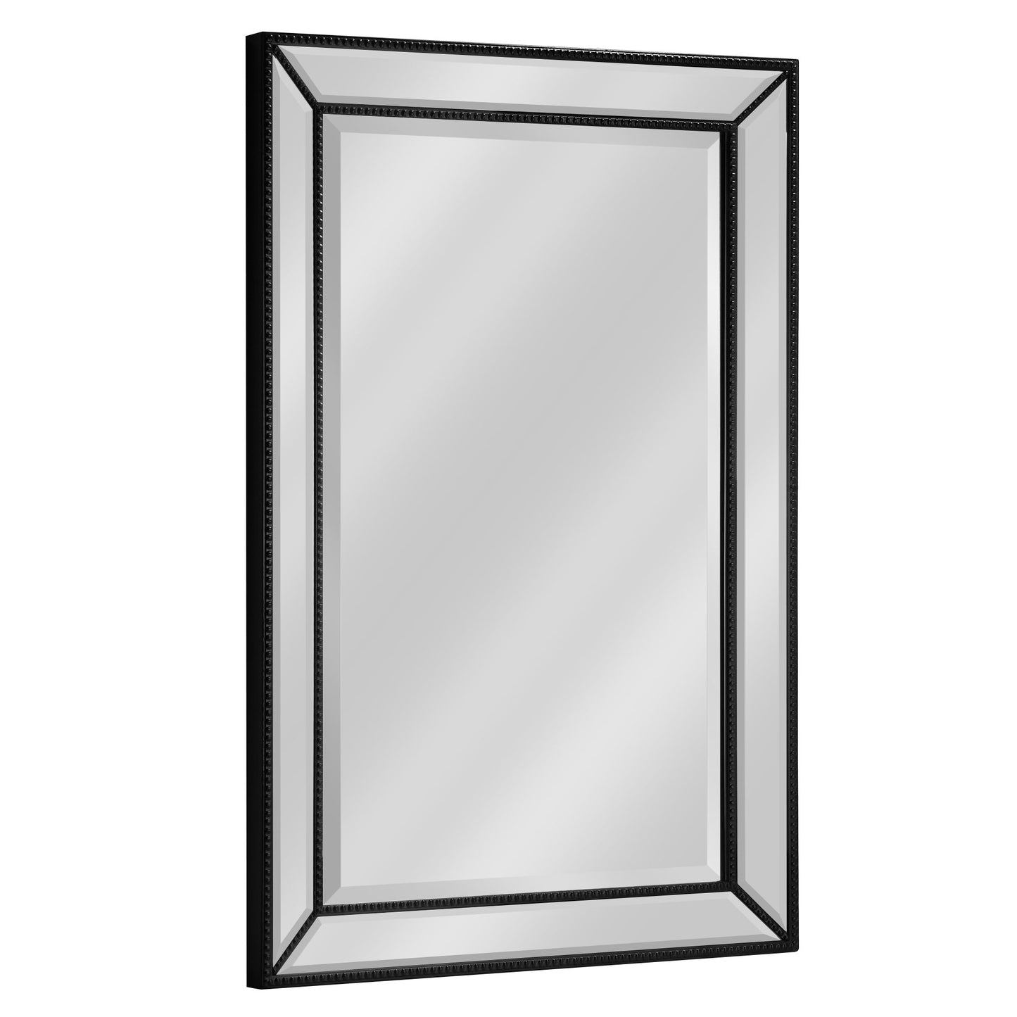 Metro Beaded Beveled Glass Vanity Wall Mirror