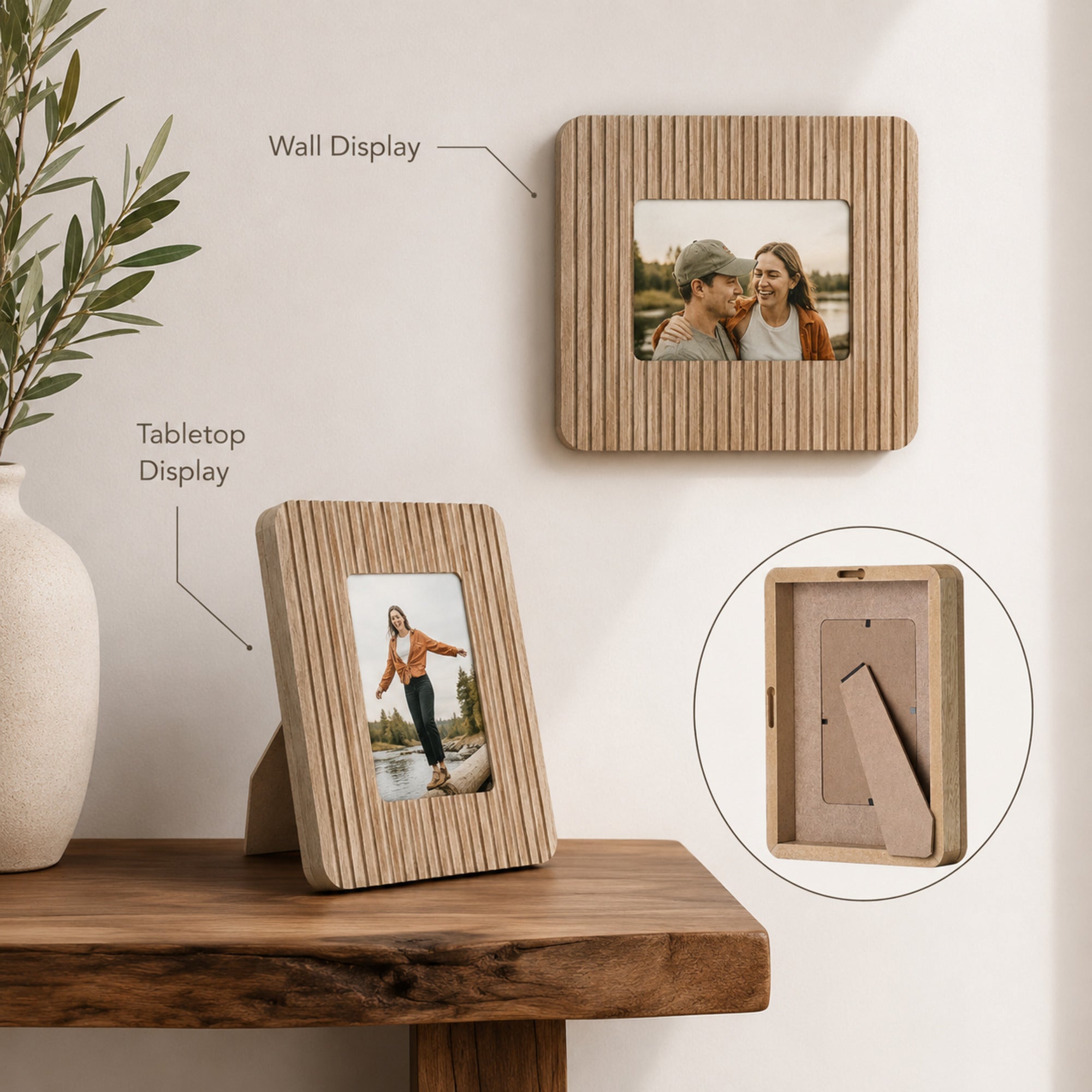 Triptych of Memories 3-Piece Box Top Photo Frame Set