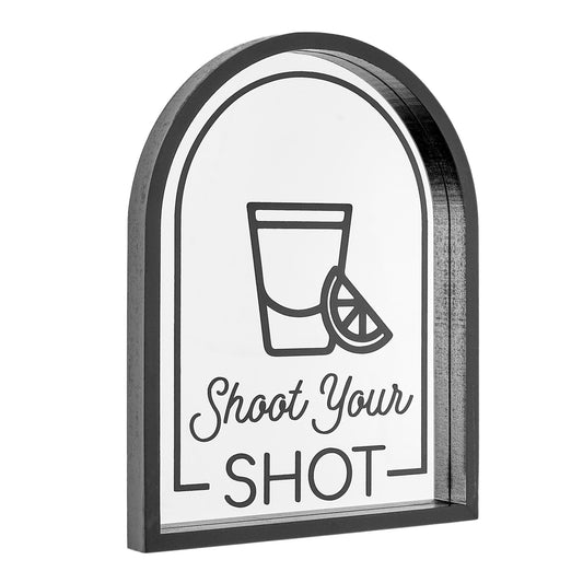 Shoot your Shot Printed Framed Mirror