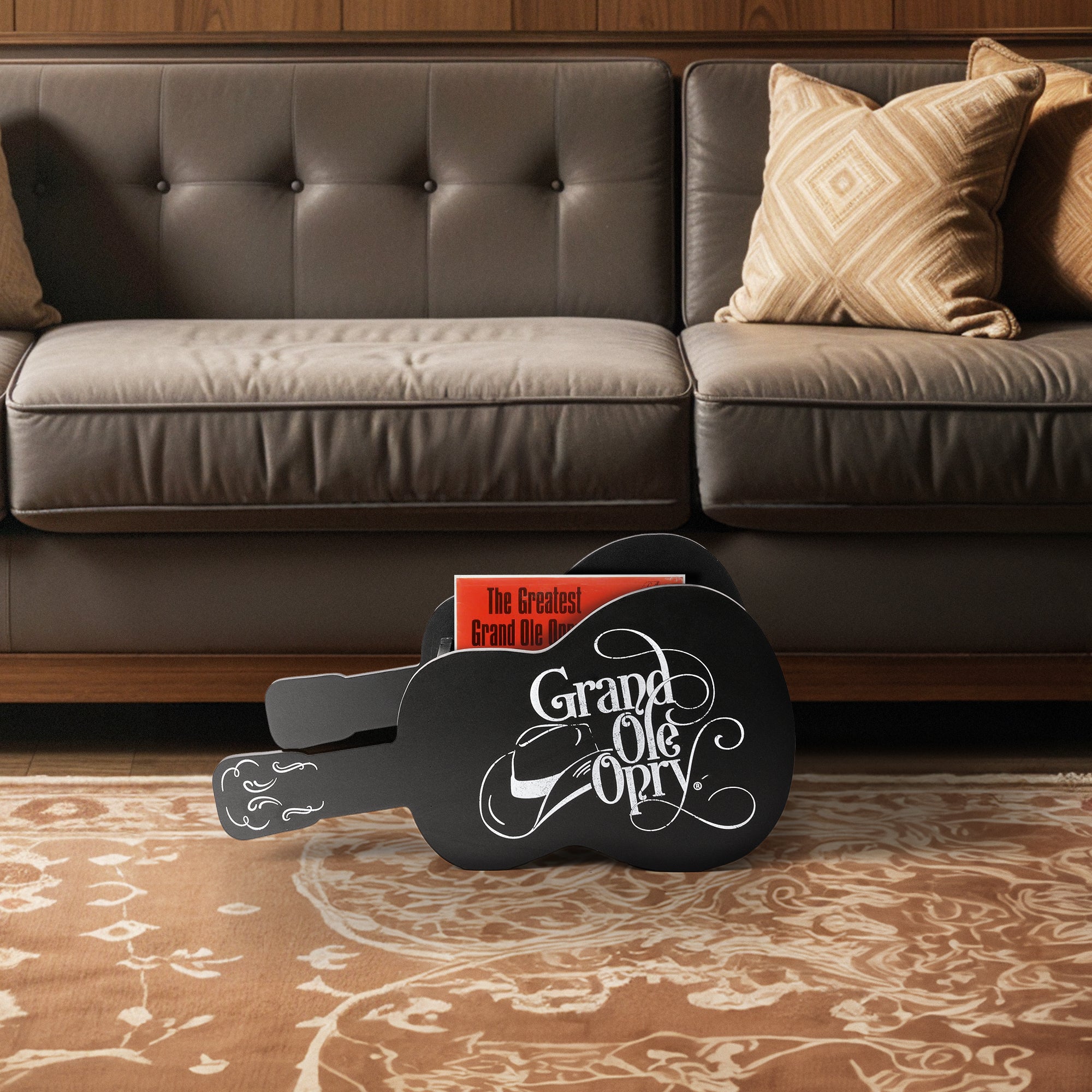 Grand Ole Opry Guitar Shaped Wooded Storage Crate