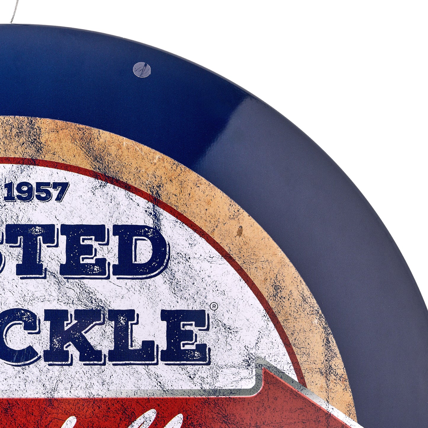 Busted Knuckle Repair Garage Domed Metal Sign Round Dome Metal Sign - 15"