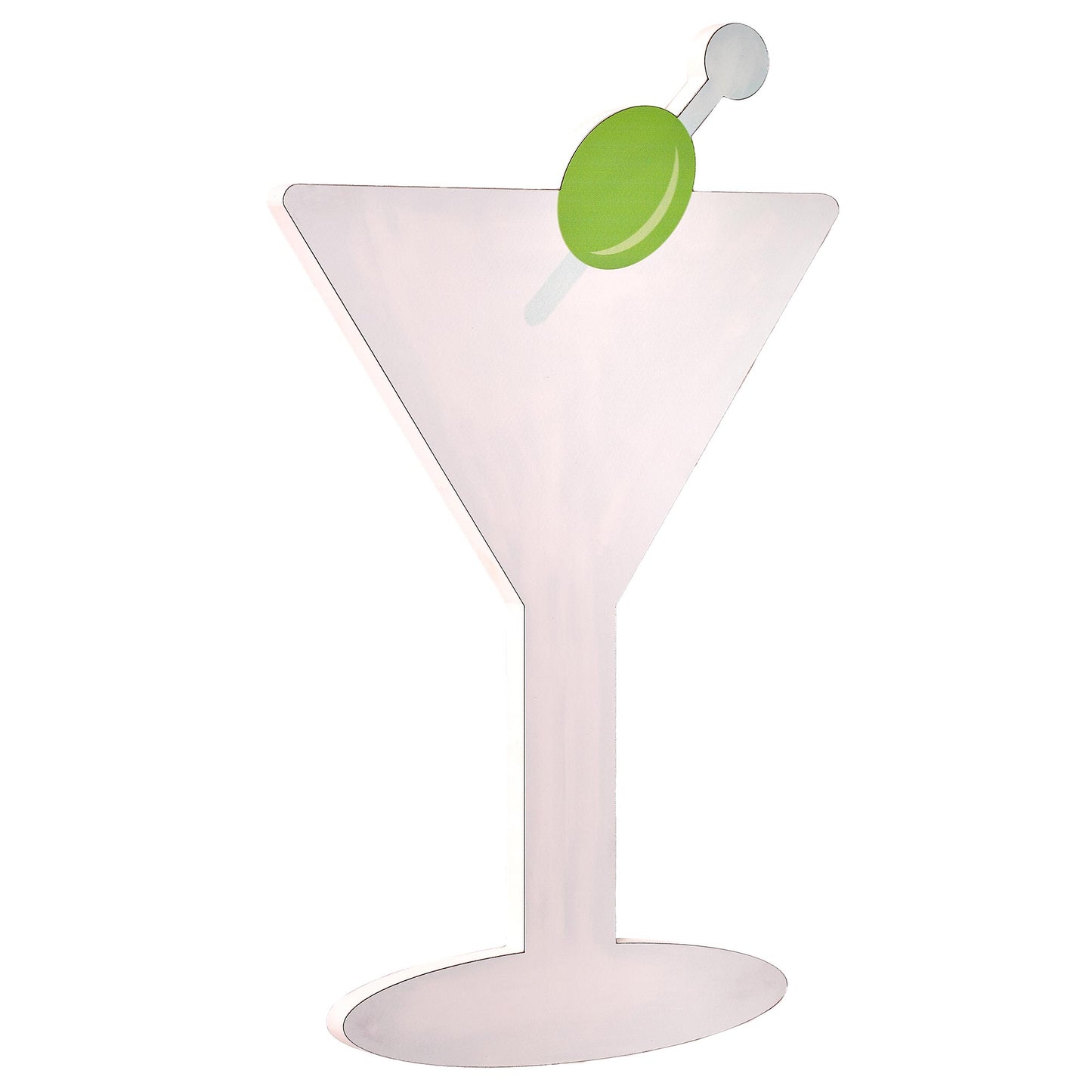 Tipsy Martini Wall Plaque - 15" x 24" x 8.75"