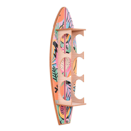 Tipsy Fruit Surfboard Wine Rack - 8" x 25.5" x 7.5"