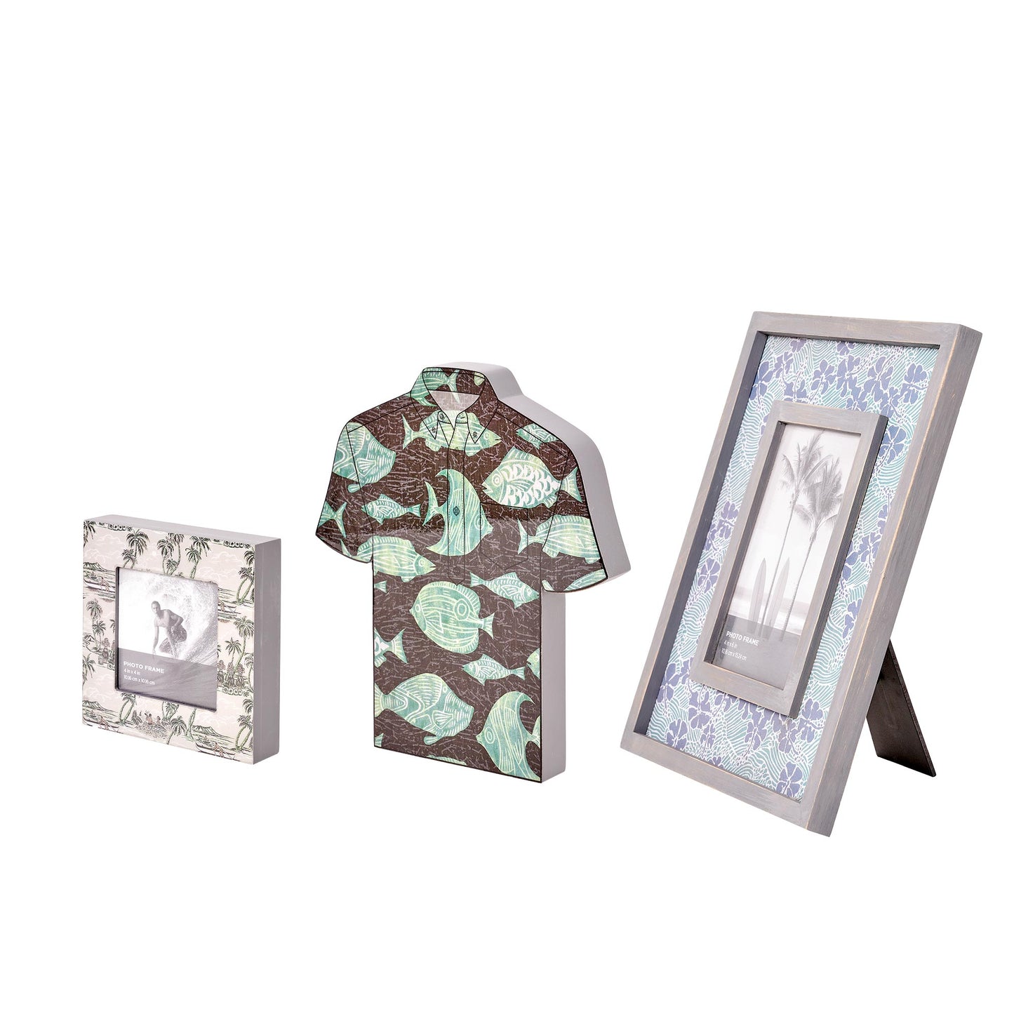 Reyn Spooner 50th State Waves, Island Paradise, the Reef Table Top Decor Bundle