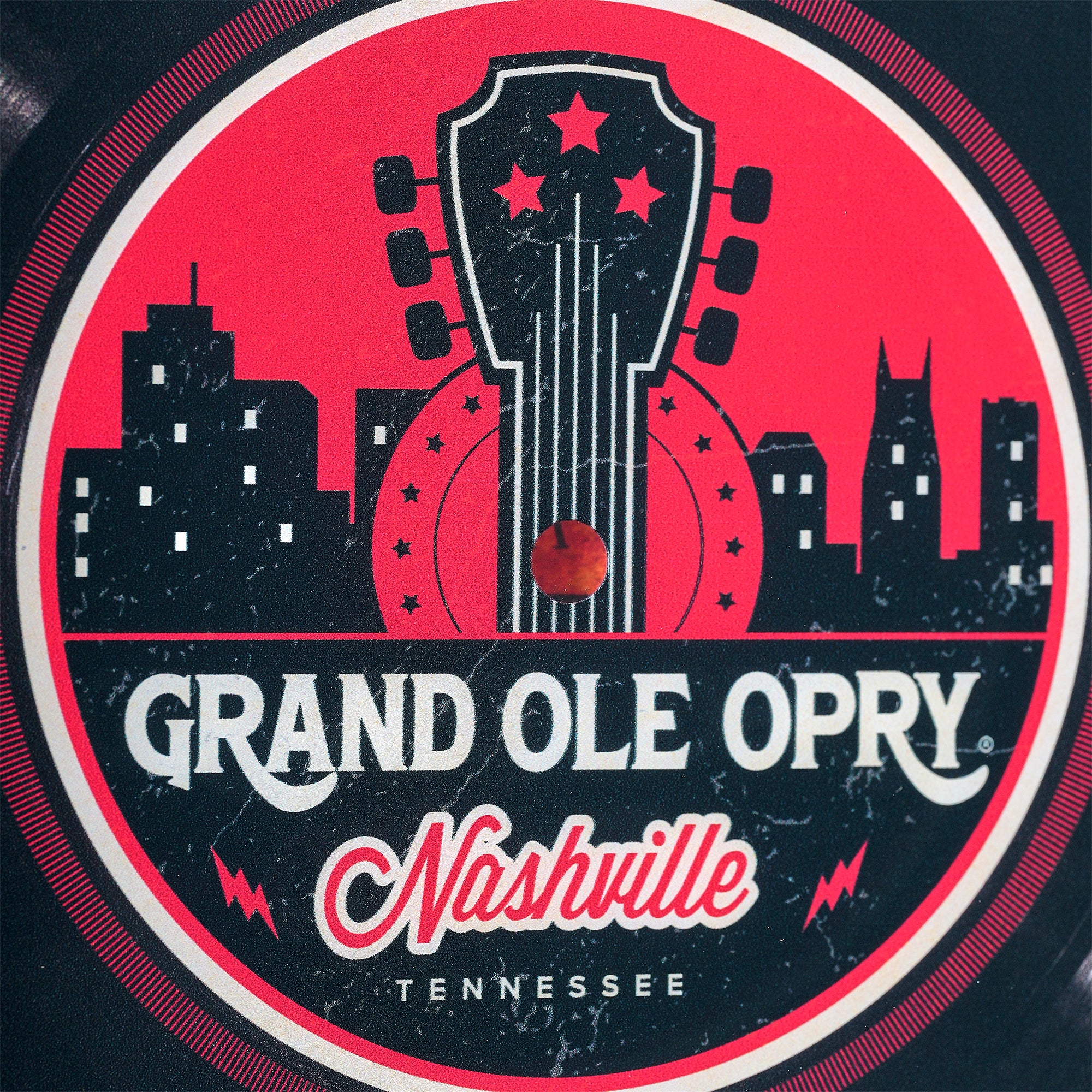 Grand Ole Opry Tickets Themed Printed Vinyl Record in Shadowbox Frame - 14