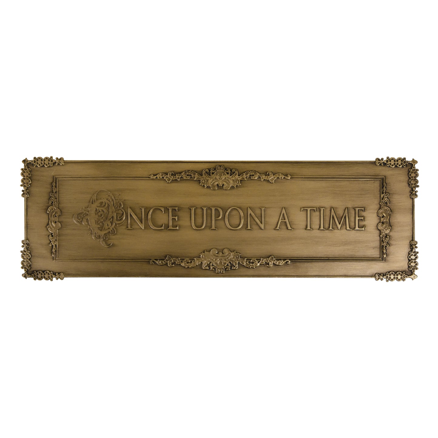 Once Upon A Time Gold Metal Wall Decor - 9" x 30"
