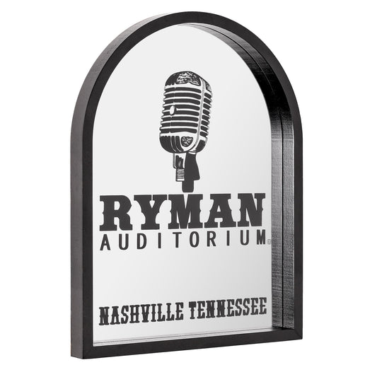 Grand Ole Opry Ryman Auditorium Printed Mirror with Arched Frame