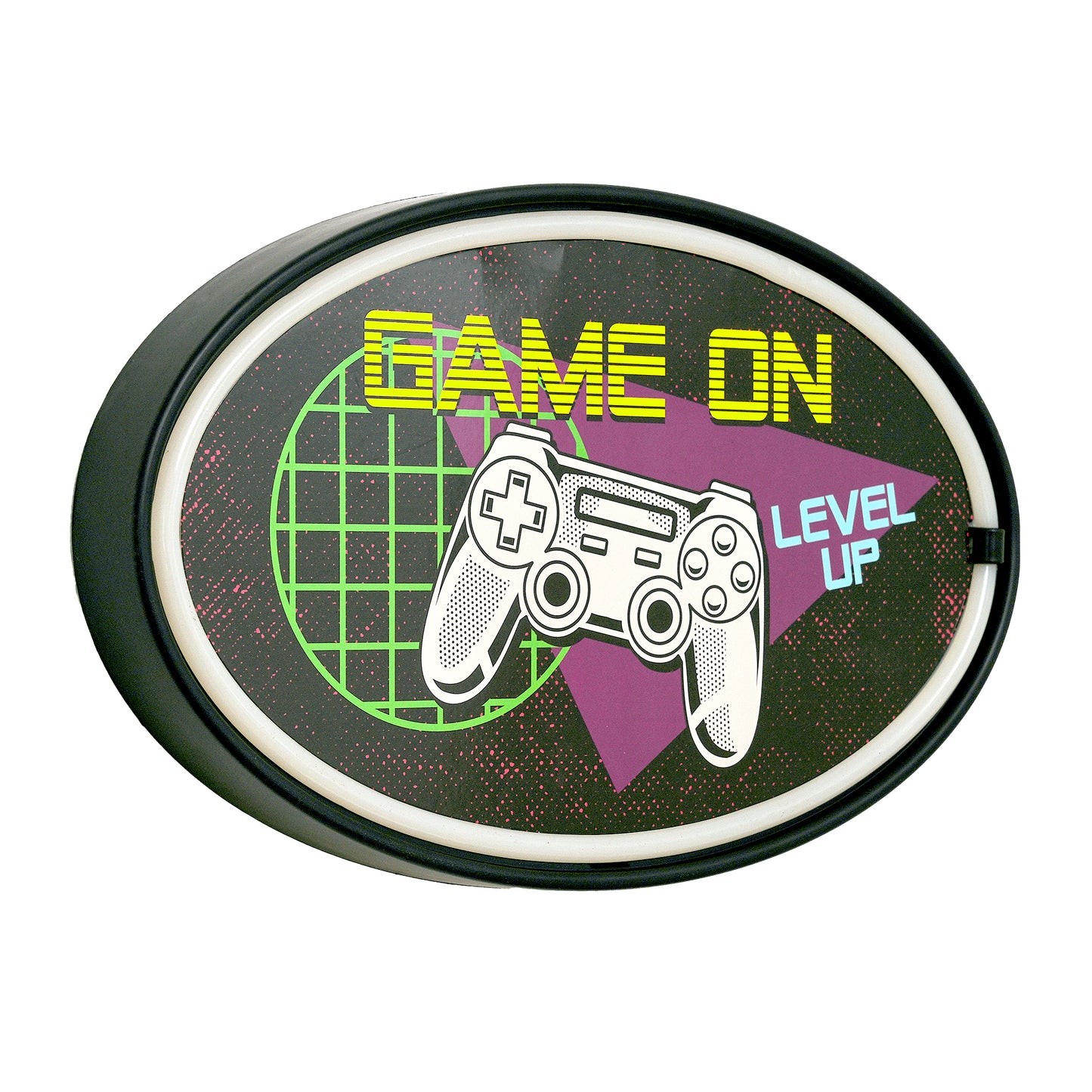 Game On Oval Neon Rope Bar Sign - 16"