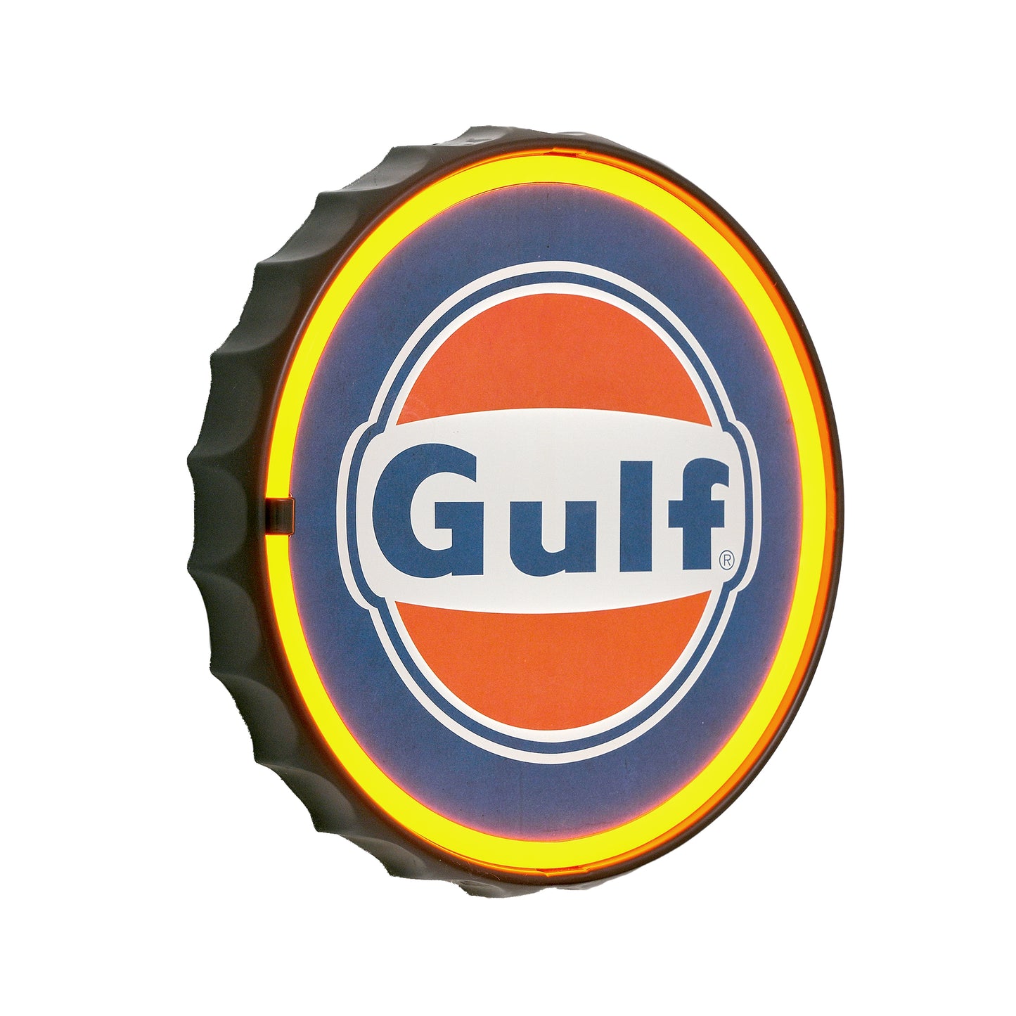 Gulf Round Neon Rope Bar Sign - 12"