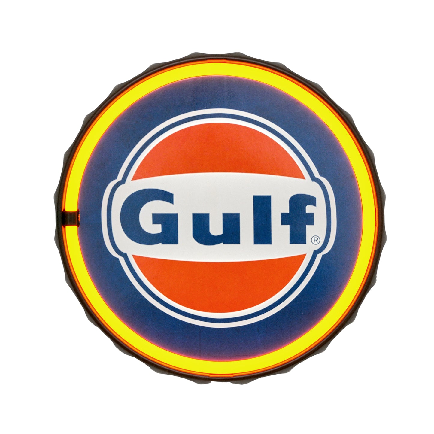 Gulf Round Neon Rope Bar Sign - 12"