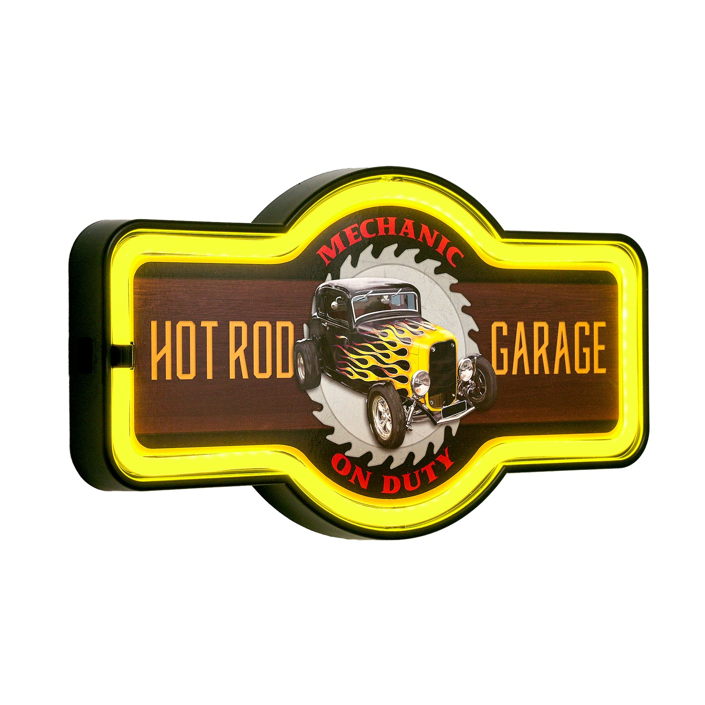 Hot Rod Garage Marquee Neon Rope Bar Sign - 17"