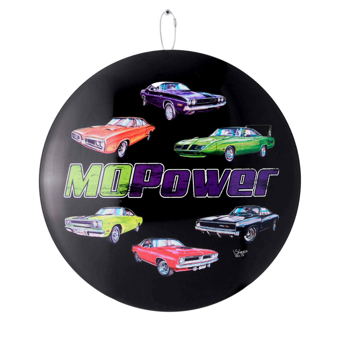 MOPOWER Metal Wall Art Sign 15" - Classic Car Wall Decor