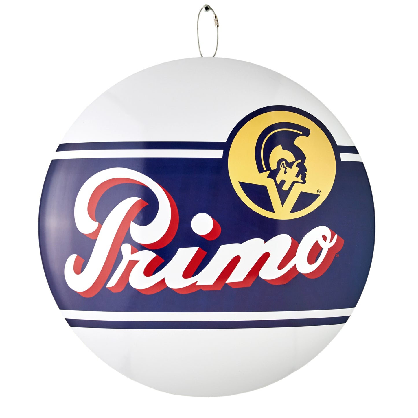 Primo Beer Metal Wall Art - 15" Round Domed Vintage Sign