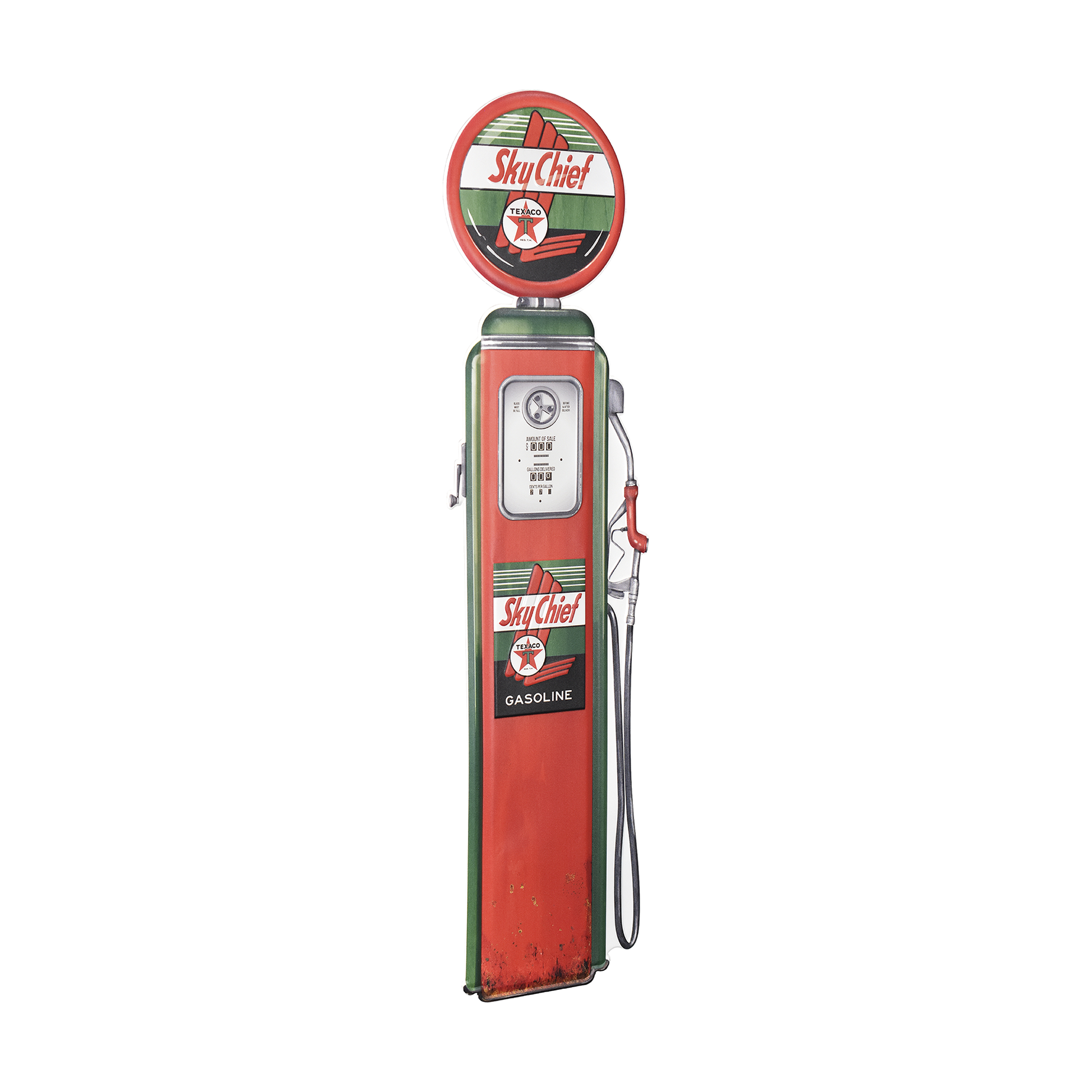 ヴィンテージガスポンプ TEXACO SKY CHIEF ガレージ グッズ ロゴ Texaco Sky Chief Gasoline 12