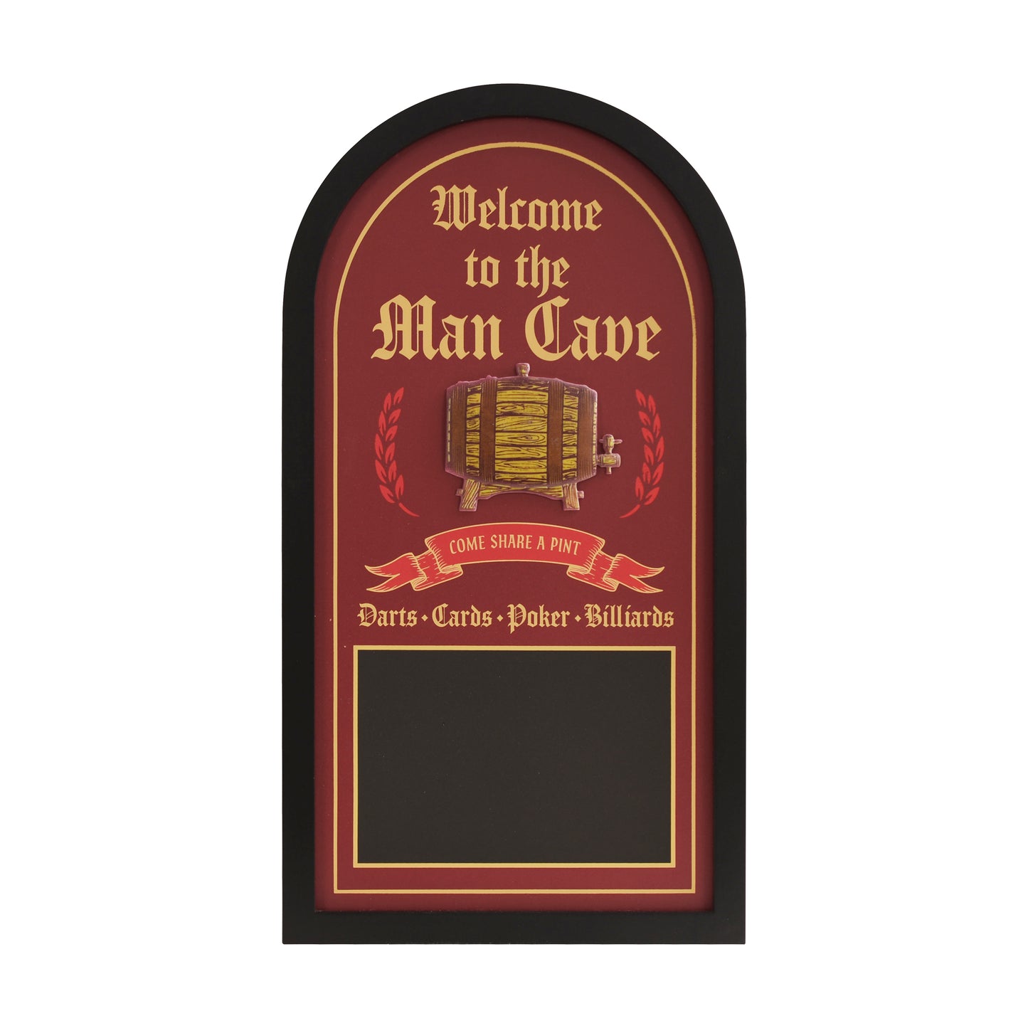Welcome to the Man Cave Chalkboard Wall Decor Bar Sign