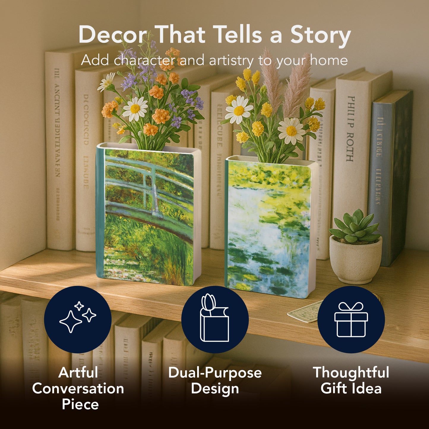 Claude Monet "The Water Lily Pond: Green Harmony" Tabletop Decor