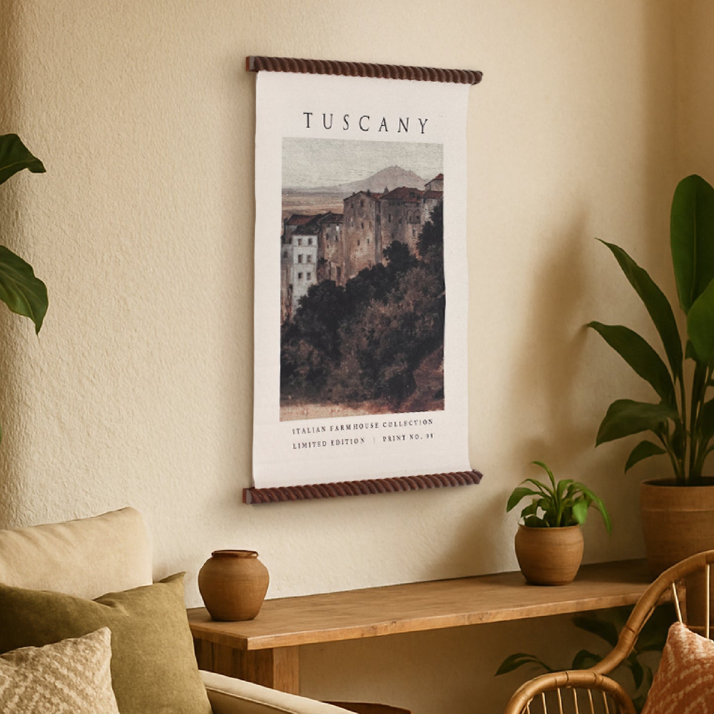 Tuscany Boho Landscape Tapestry Wall Hanging - Cotton Decor