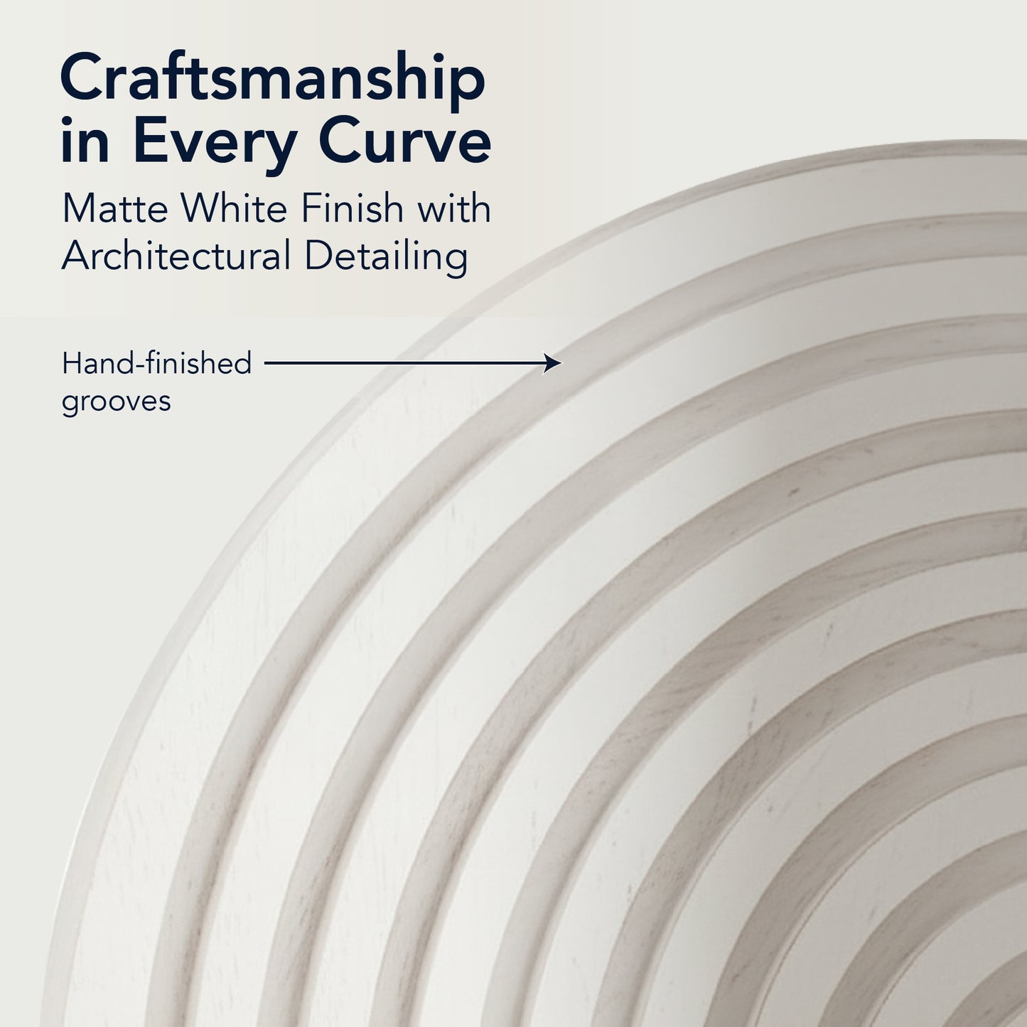 White Boho Arched Modular Wood Wall Shelf Set