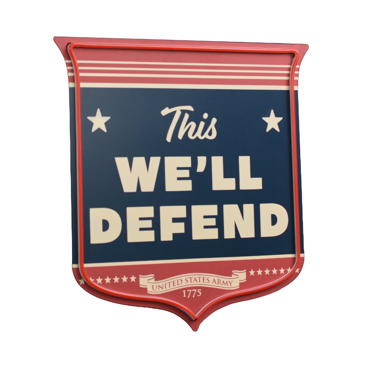 This We’ll Defend Army LED Sign for Wall Decor