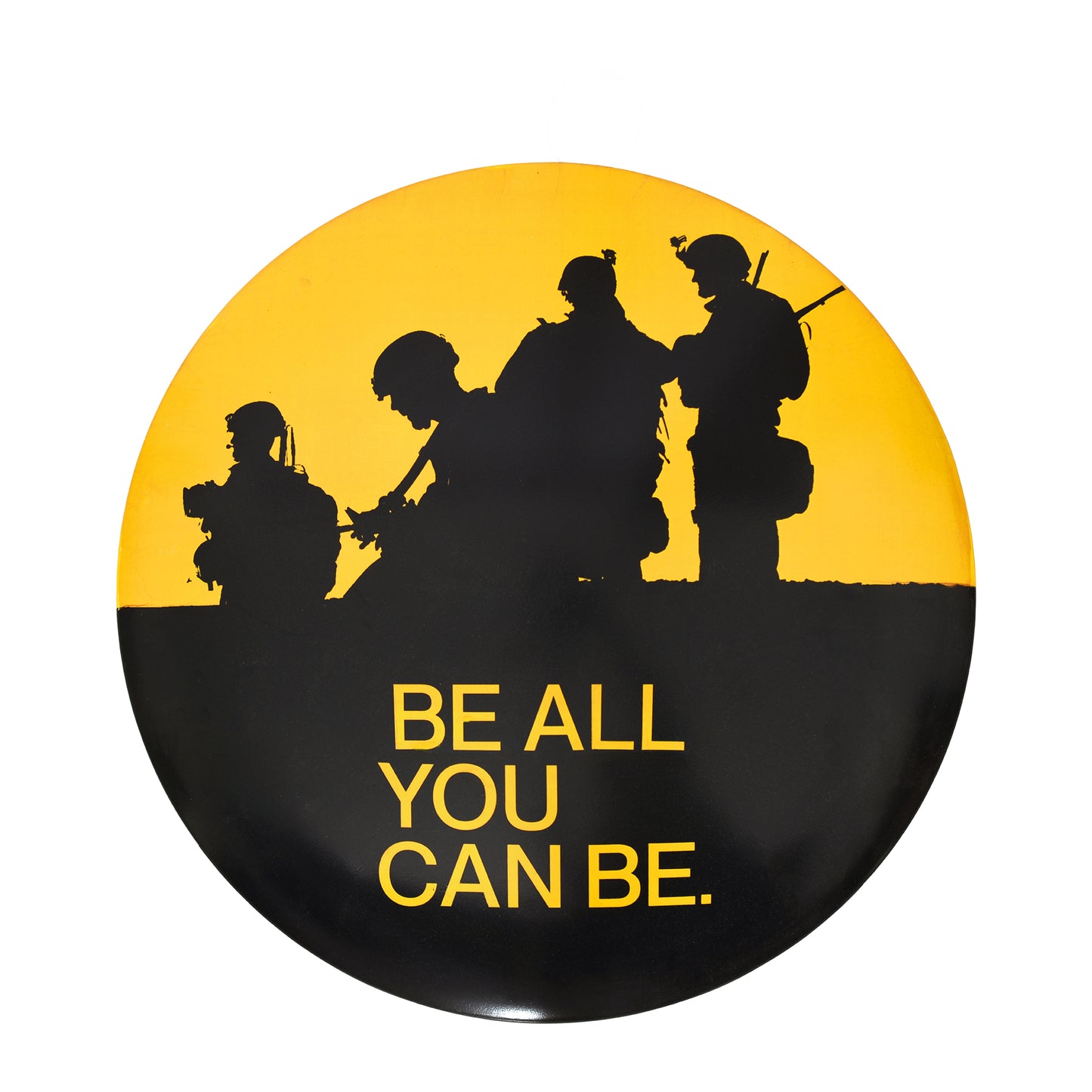 Army Be All You Can Be Metal Dome Wall Art Sign - Patriotic Decor