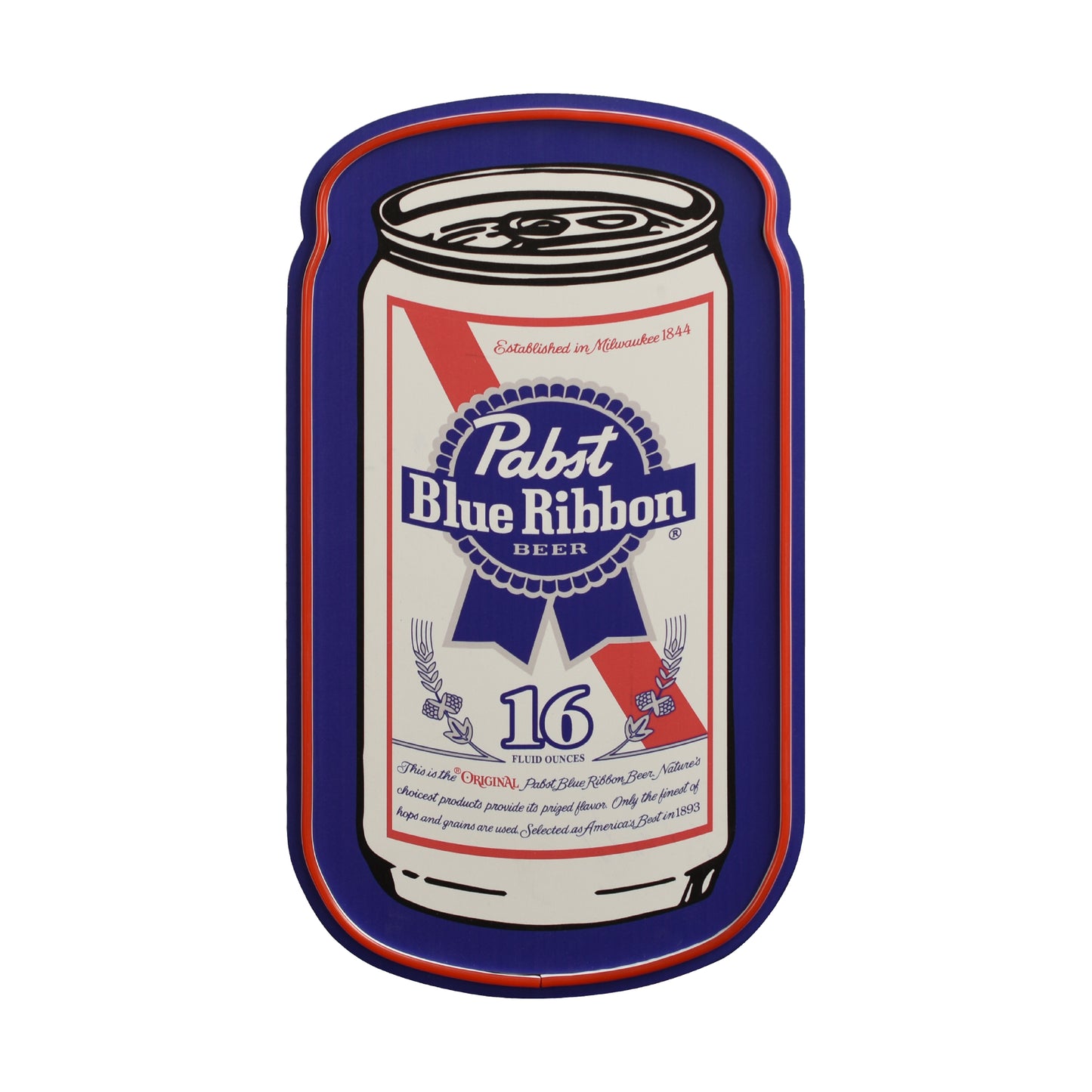 Pabst Blue Ribbon Can LED Beer Sign for Bar Wall Decor