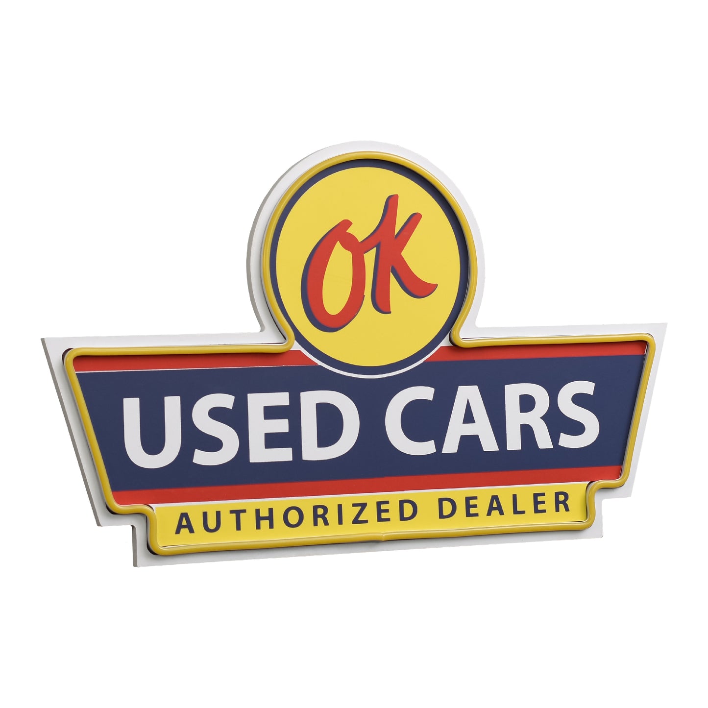 OK Used Cars LED Sign for Garage & Man Cave Wall Decor