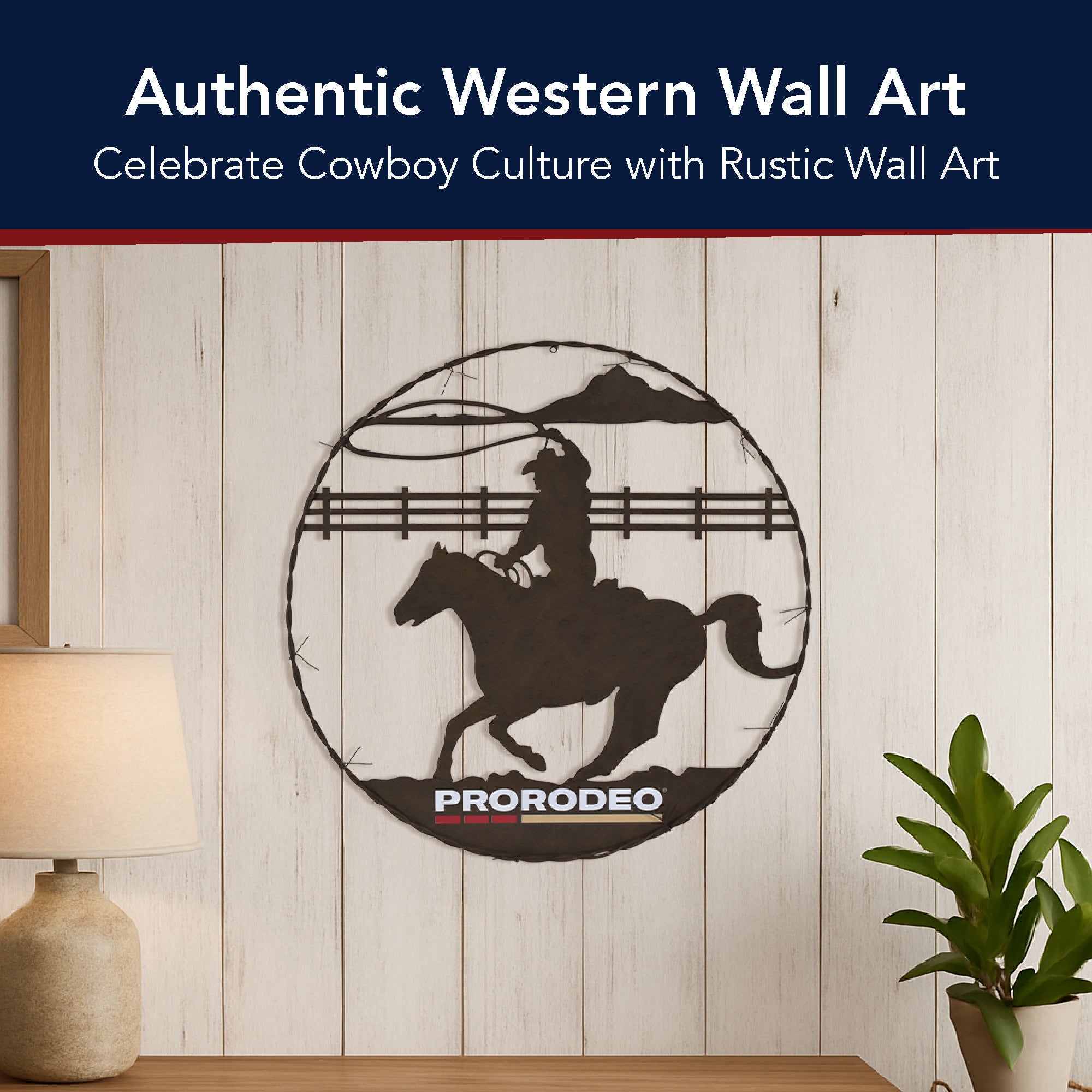 USA　ヴィンテージ　 バーウッド 　アニマルサーカストレイン ウォールデコ ProRodeo Cowboy Metal Barbed Wire Wall Art - Rustic Western Decor