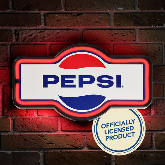 Pepsi Vintage LED Neon Marquee Sign 17" Retro Soda Wall Decor