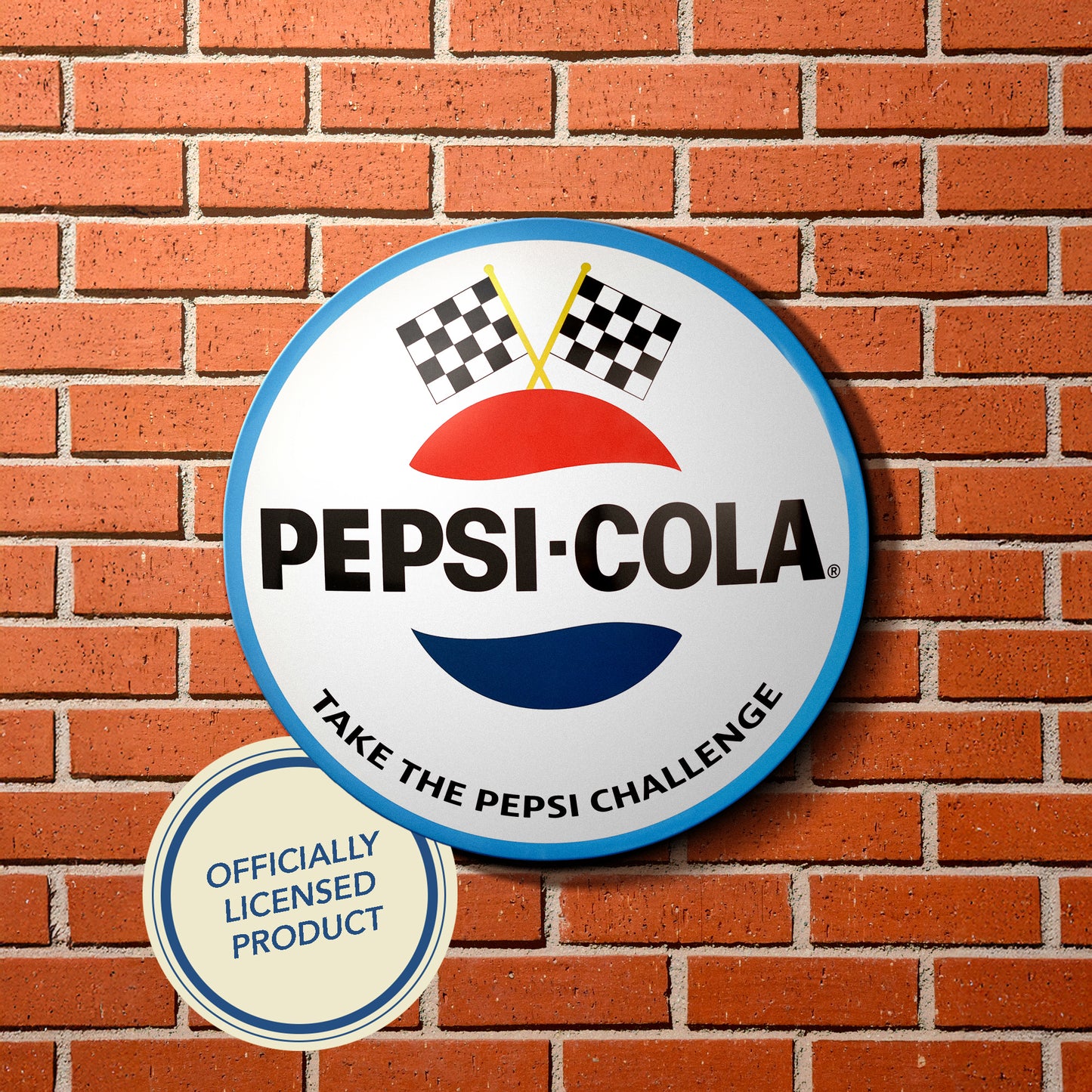 Pepsi Logo Dome Metal Wall Art Sign 15 Inch Classic Soda Decor