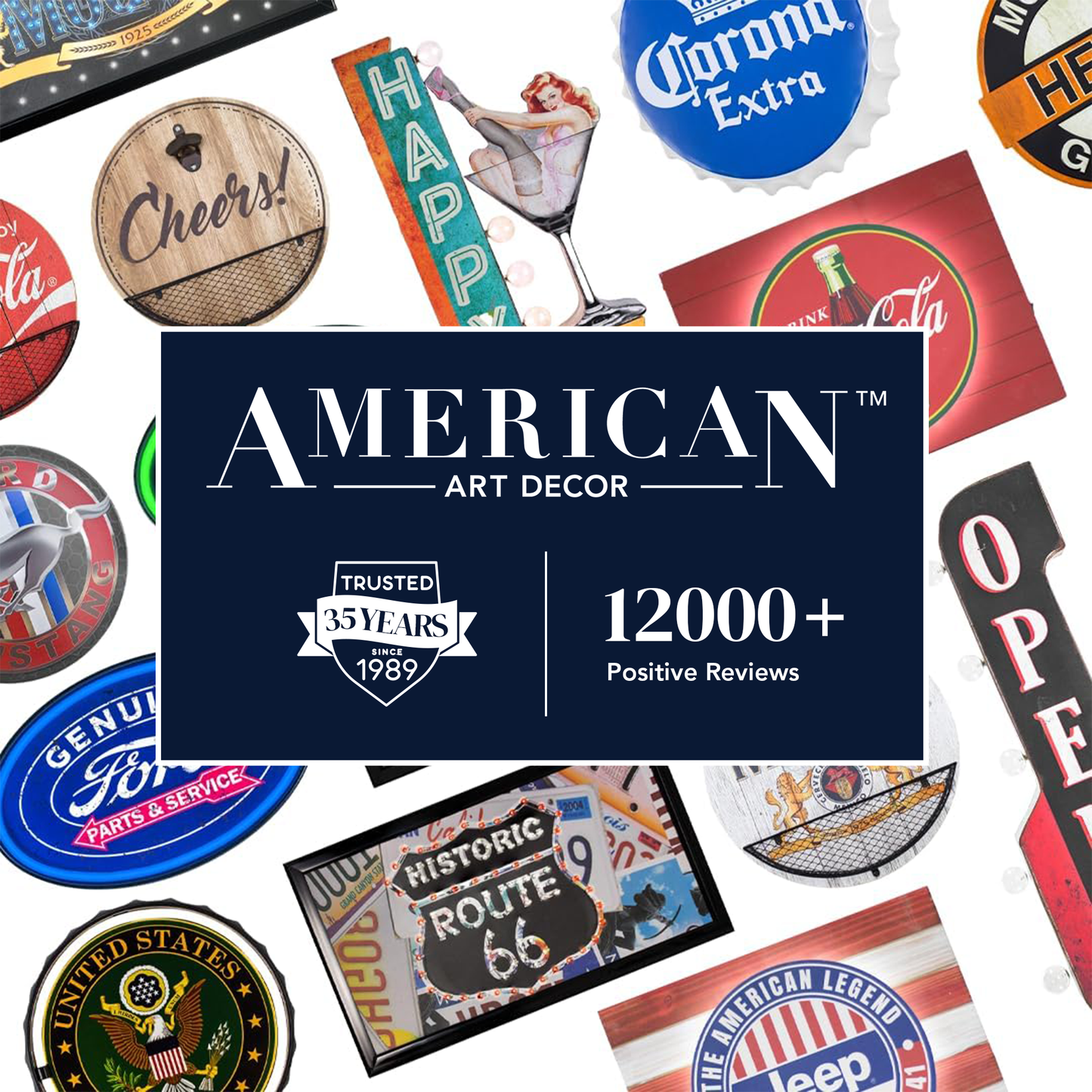 Officially Licensed Ford Logo Framed LED Sign