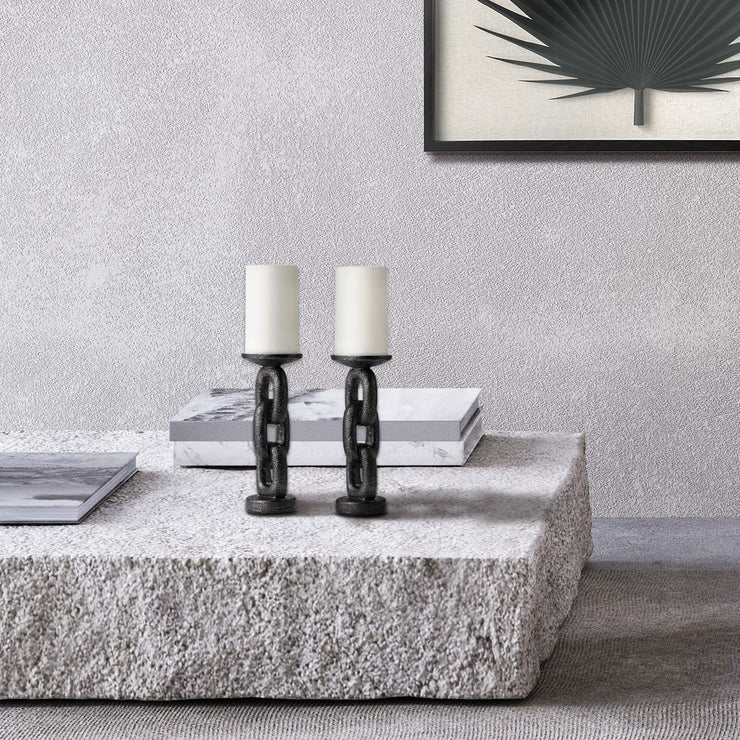 Linked Luminaires 2-Piece Table Top Candle Holders