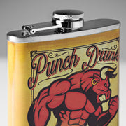 Punch Drunk Bastard Whiskey Stainless Steel 8 oz Liquor Flask