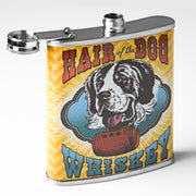 Hair of the Dog Whiskey Stainless Steel 8 oz Liquor Flask