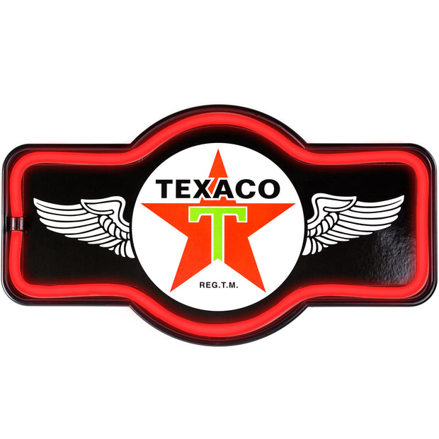 Officially Licensed Vintage Texaco LED Neon Light Sign (9.5” x 17.25”)