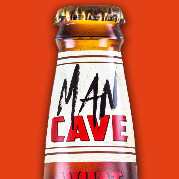 Man Cave Wall Mounted Bottle Opener & Cap Catcher