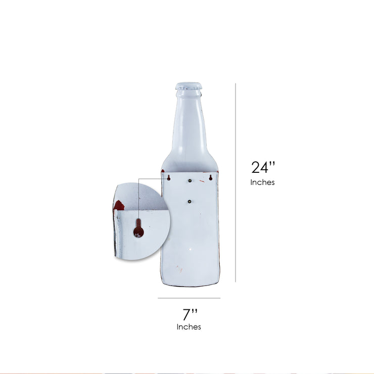 Beer Time Wall Mounted Bottle Opener & Cap Catcher