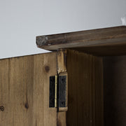 Rustic Hanging Storage Cabinet & Hooks