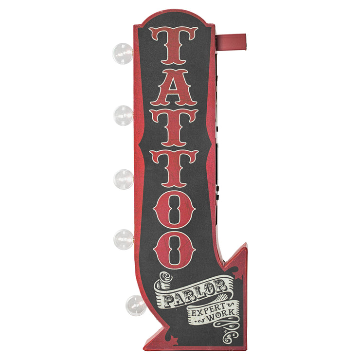 Tattoo Parlor Vintage LED Marquee Arrow Sign