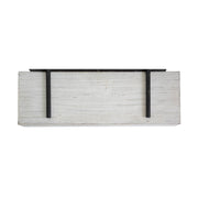 Whitewashed Wood Floating Wall Shelf - Small