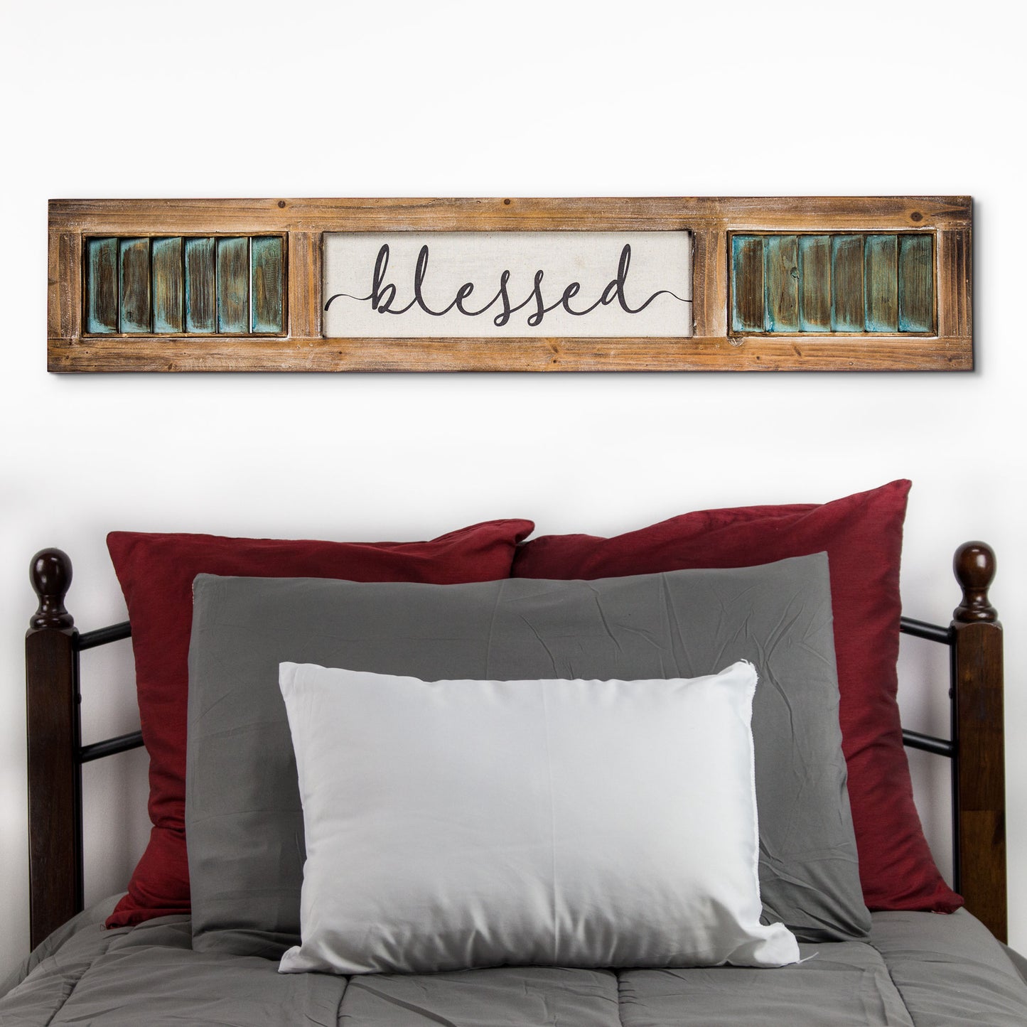 Blessed Inspirational Wood Canvas Sign